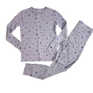 Gap Kids Purple Long John Organic Pajamas size 8